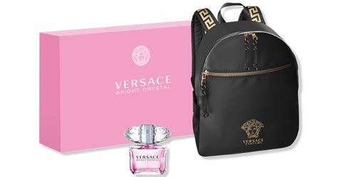 versace free backpack with perfume|versace perfume women backpack.